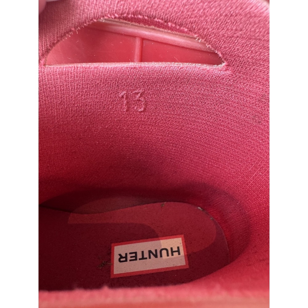Hunter Youth Girls Rain Boots Red/Pink Size 13 UK 12 EU 31 Darling Rare! - Picture 4 of 9